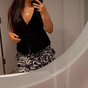 Tribal - size 12 - vintage black vest